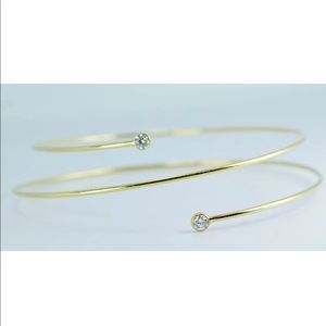 Tiffany & Co 18k Gold Hoop Diamond Bracelet